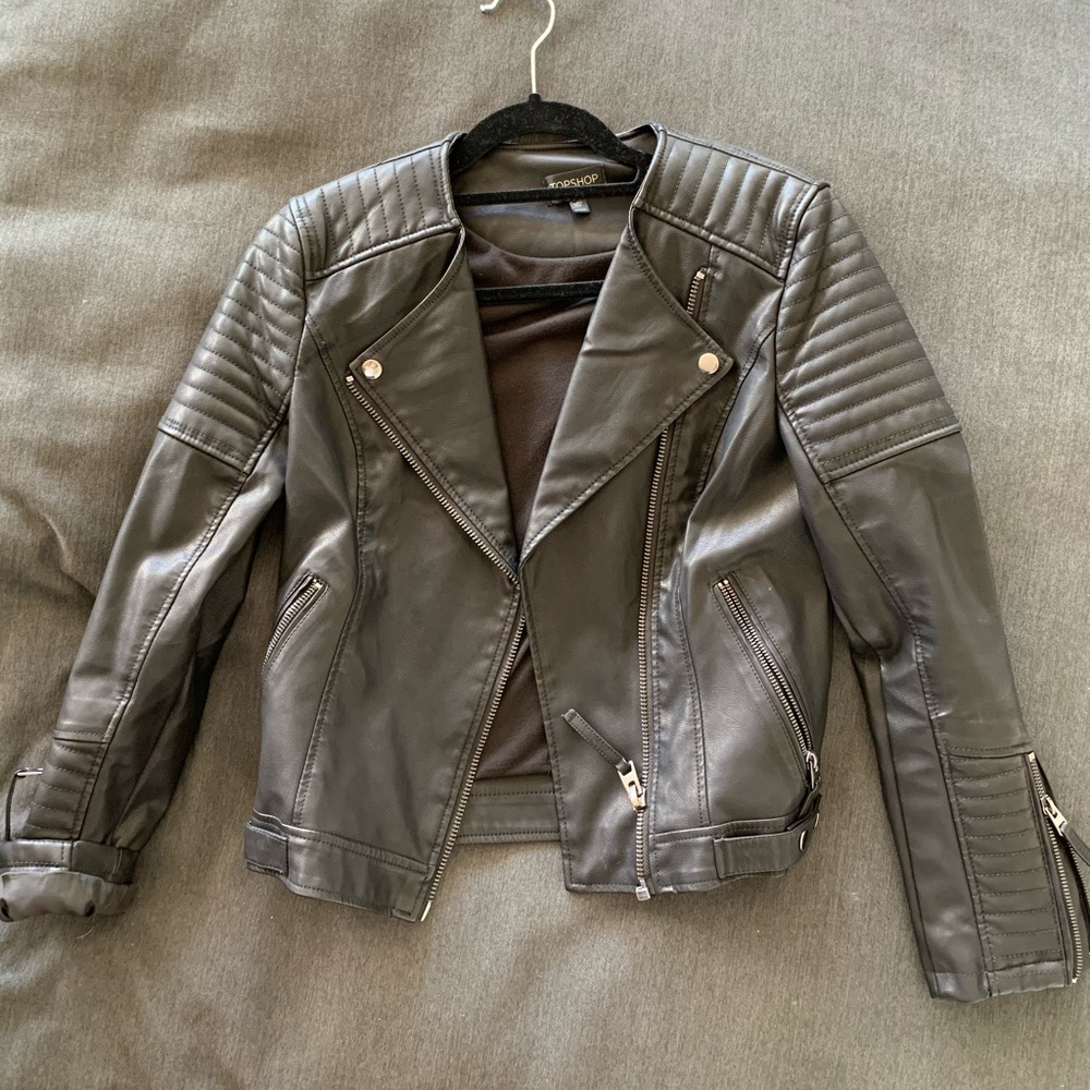 TopShop faux leather jacket
